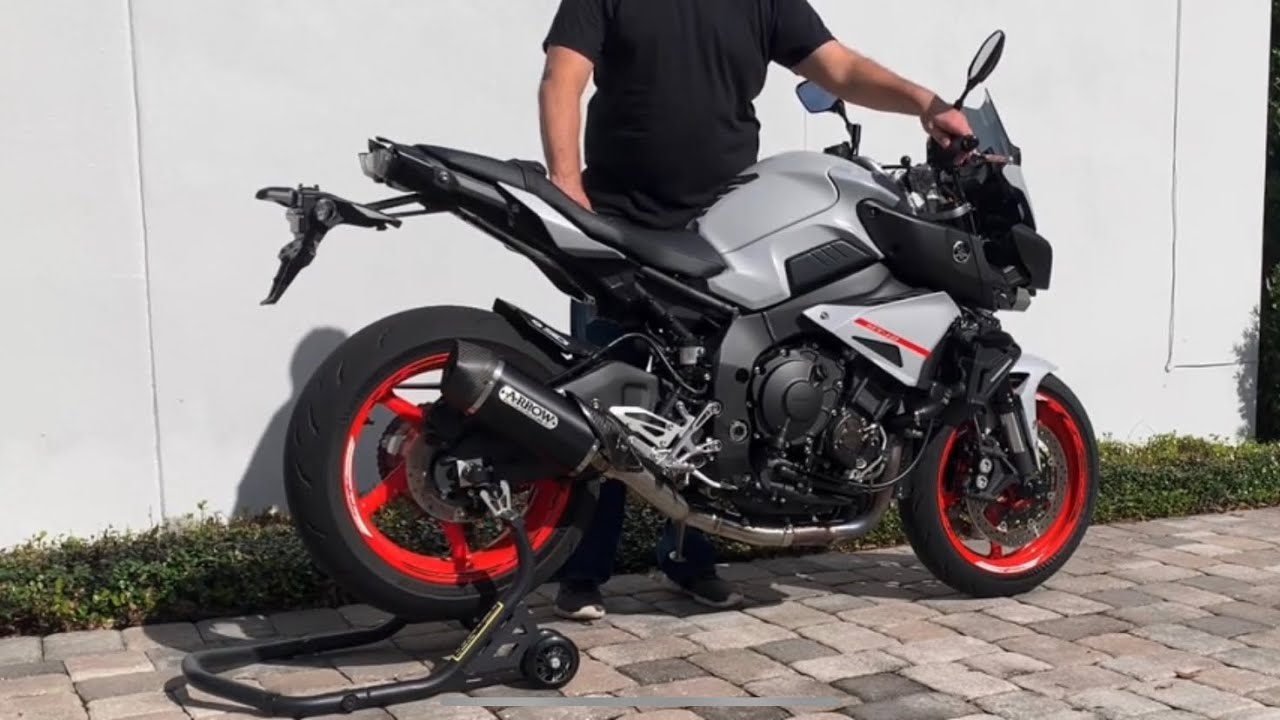 Yamaha MT10 Arrow Exhaust comparison: Stock vs. Slip-on vs. Decat