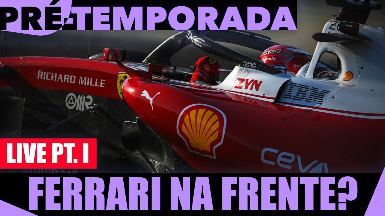 F1 AO VIVO: FERRARI voa, MERCEDES com problemas e ASTON MARTIN sofre! Analisando a PRÉ-TEMPORADA!