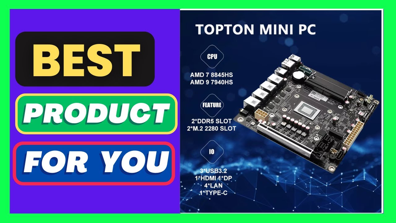 Topton 6-Bay NAS Mini-ITX Motherboard 4X i226-v