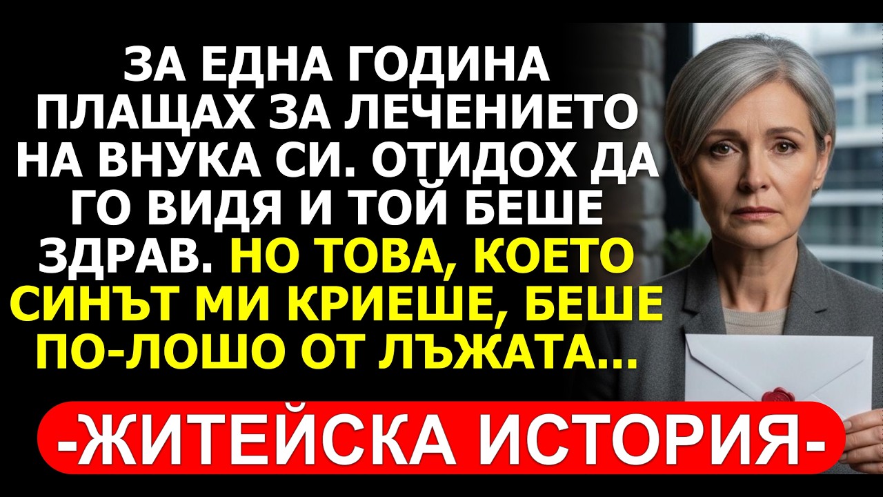 ПЛАЩАХ ЗА ЗДРАВИЯ СИ ВНУК! ИСТИНАТА, КОЯТО СИНЪТ МИ КРИЕШЕ...