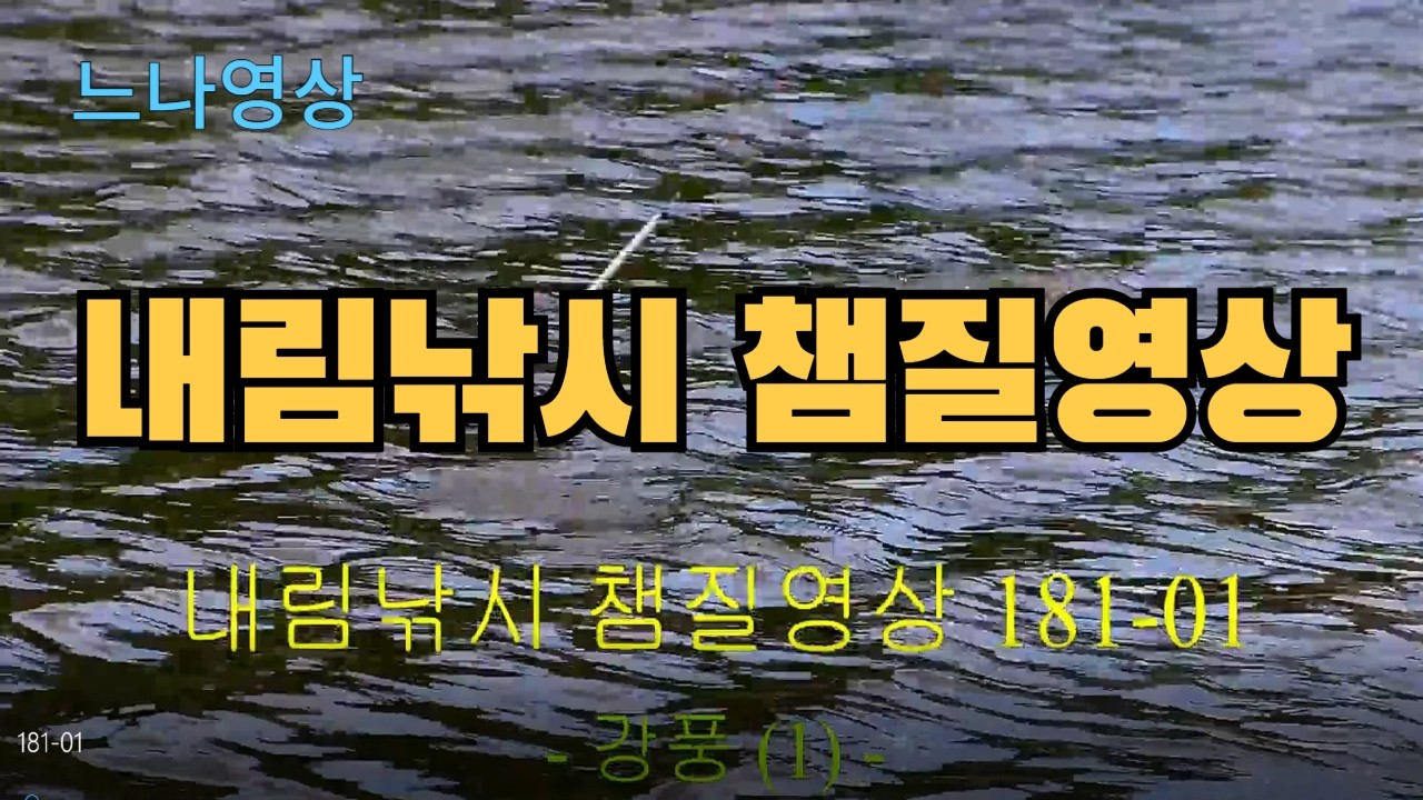 내림낚시 챔질영상 181-01 - 강풍 (1회)
