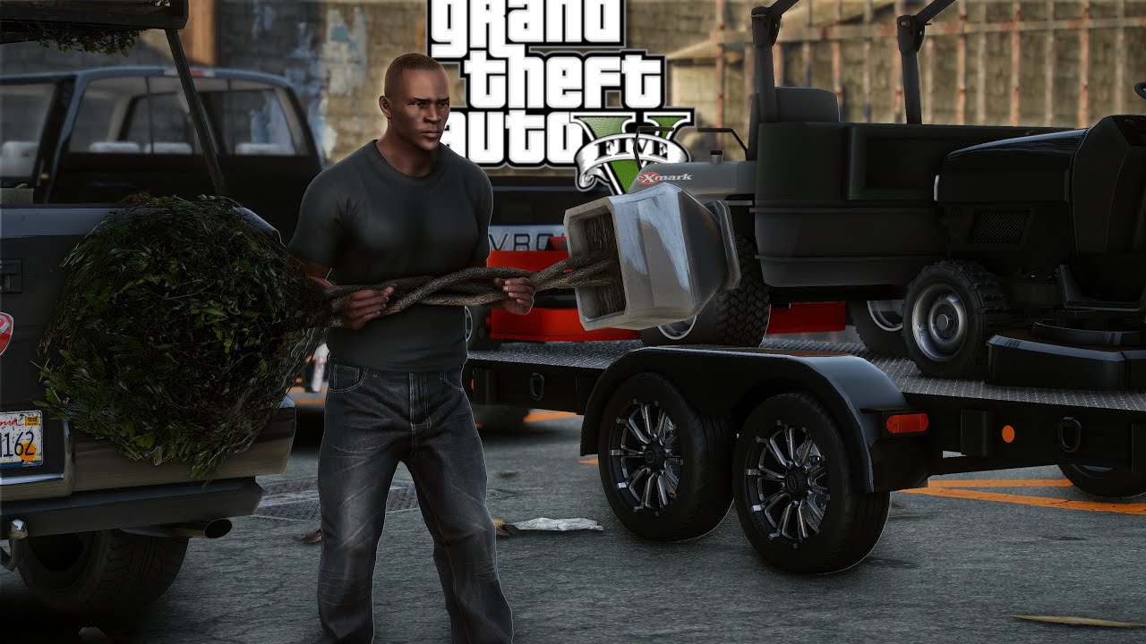 GTA 5(THE STORY OF TRAP)LANDSCAPING JOB - SEASON 2 EP.8