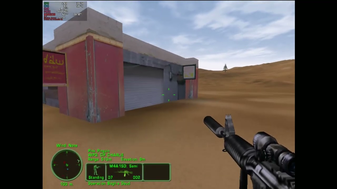 Delta Force TFD - (Camp) #14 - Operation Bagh-e Daud. (No Comments) gameplay. (Fedora Linux)