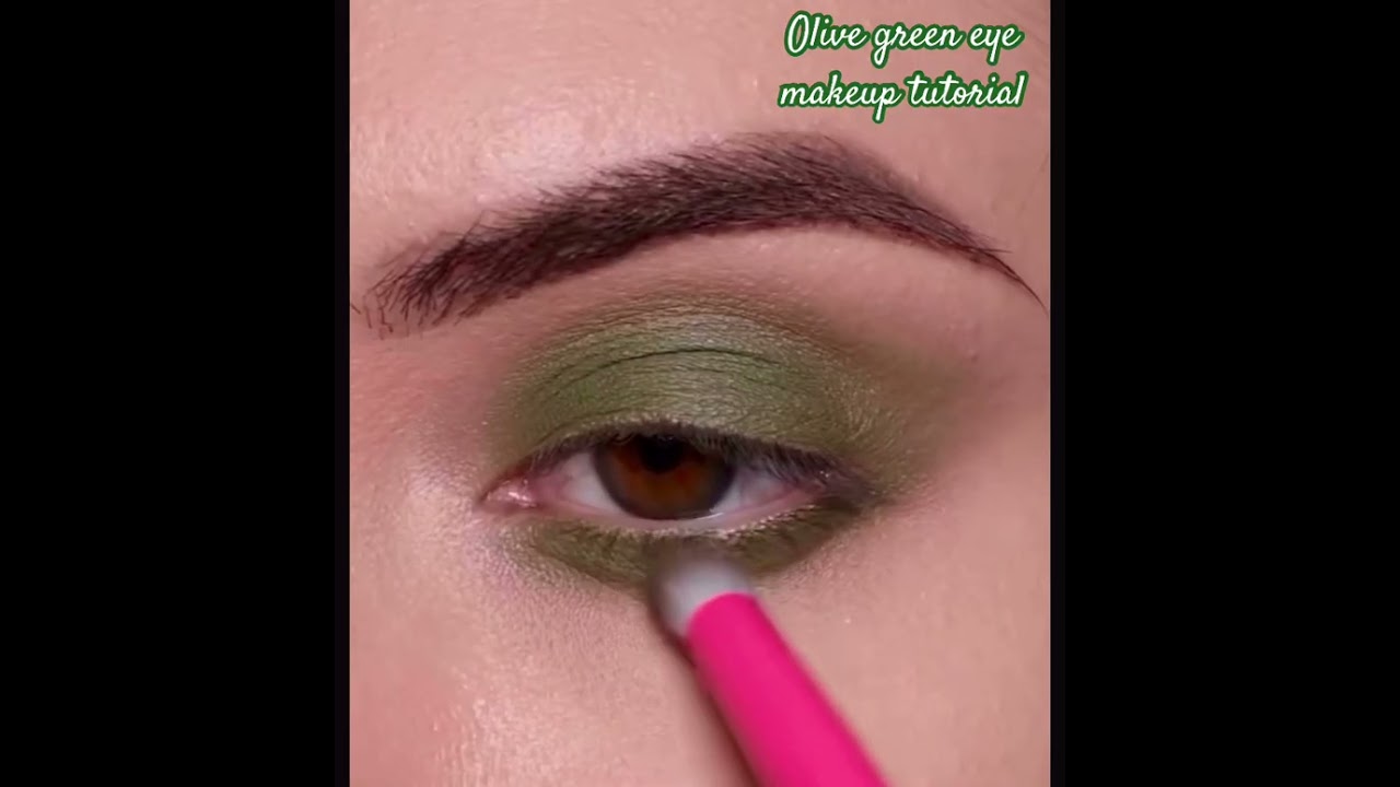 Olive Green eye makeup tutorial!