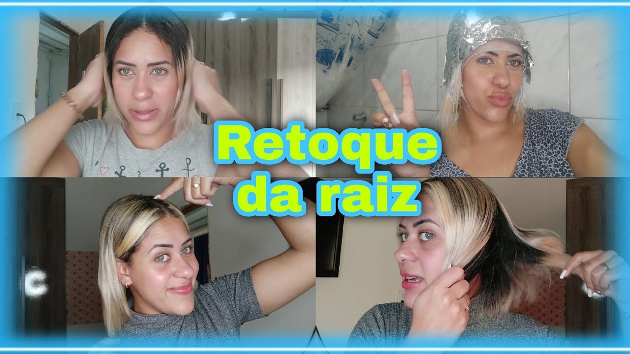 RETOQUE DE RAIZ COM LUZES NA TOUCA #descoloracao #luzes