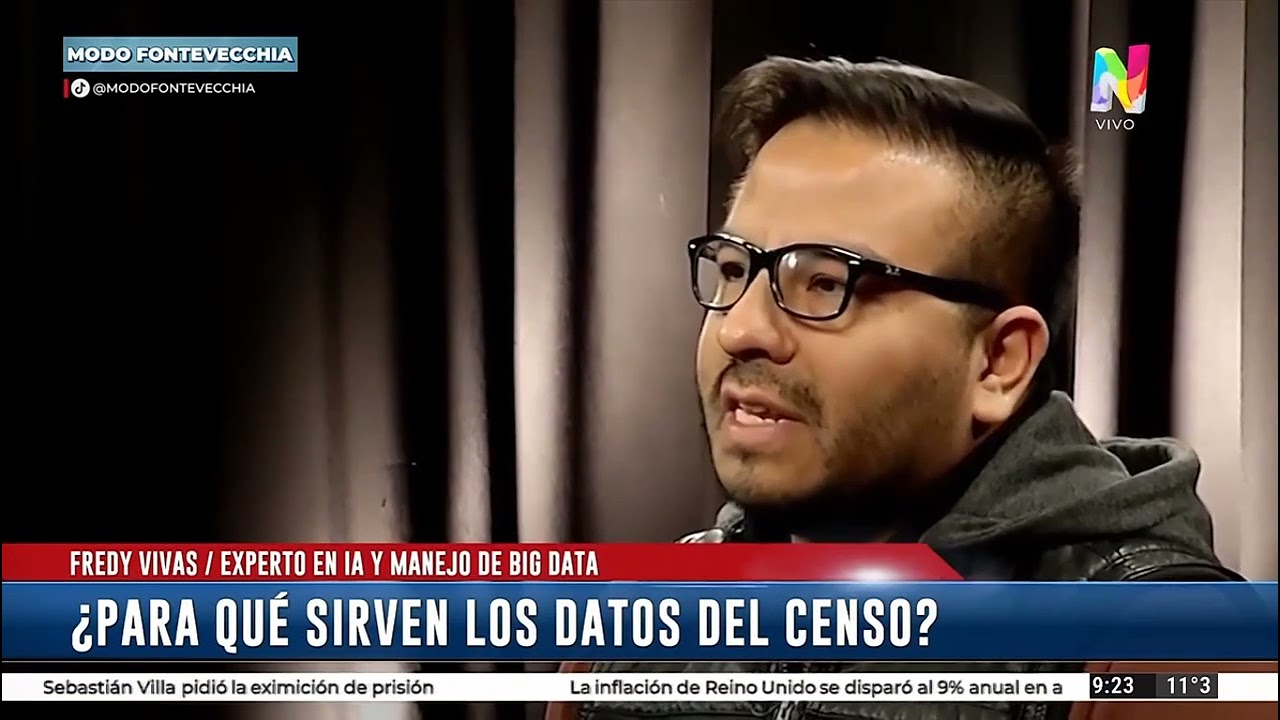 Fredi Vivas con Jorge Fontevecchia - Net TV