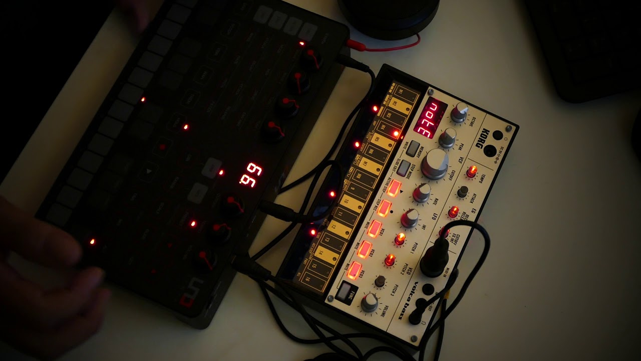 UNO Synth подключен к Volca через Midi