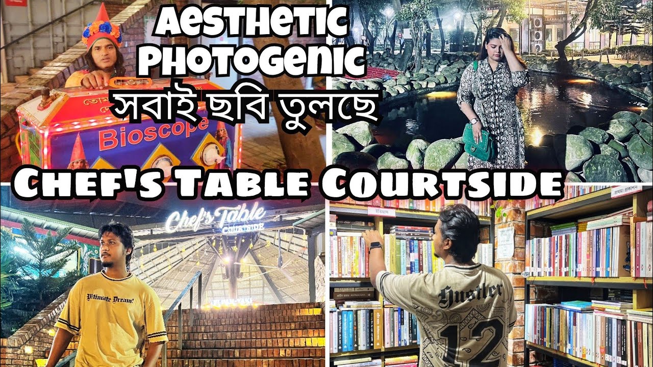 Chef's Table Courtside 100 feet aesthetic & Photogenic foodcourt  - United City Madani Avenue Dhaka