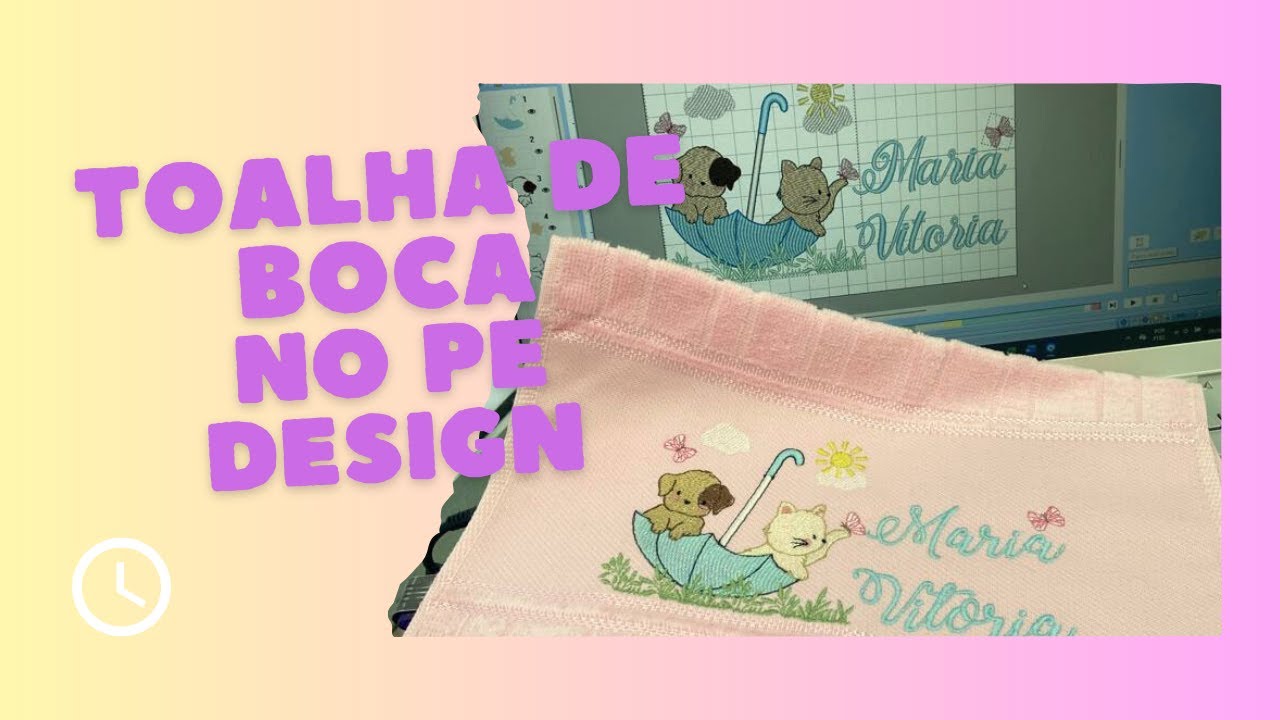 Toalha de boca no Pe design (Edi&ccedil;&atilde;o f&aacute;cil e linda)