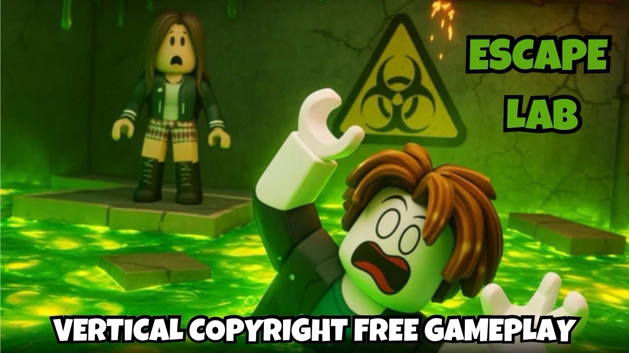Roblox Copyright Free Gameplay &ndash; Escape Lab Obby (Vertical) | No Commentary | ASMR
