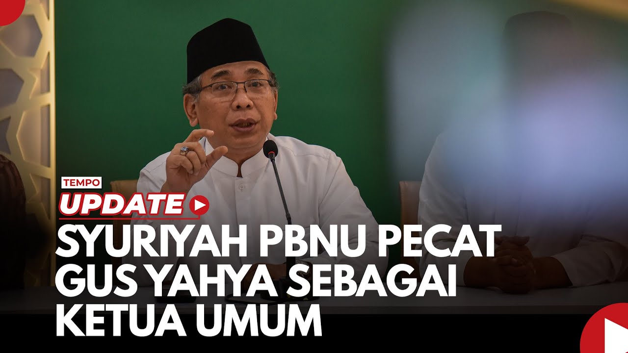 Syuriyah PBNU Pecat Gus Yahya sebagai Ketua Umum