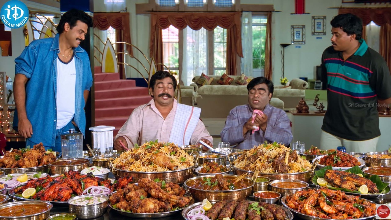 Babu Mohan Food Comedy | Venkatesh Sunil Back-to-Back Funny Scenes | @iDreamMediaGold