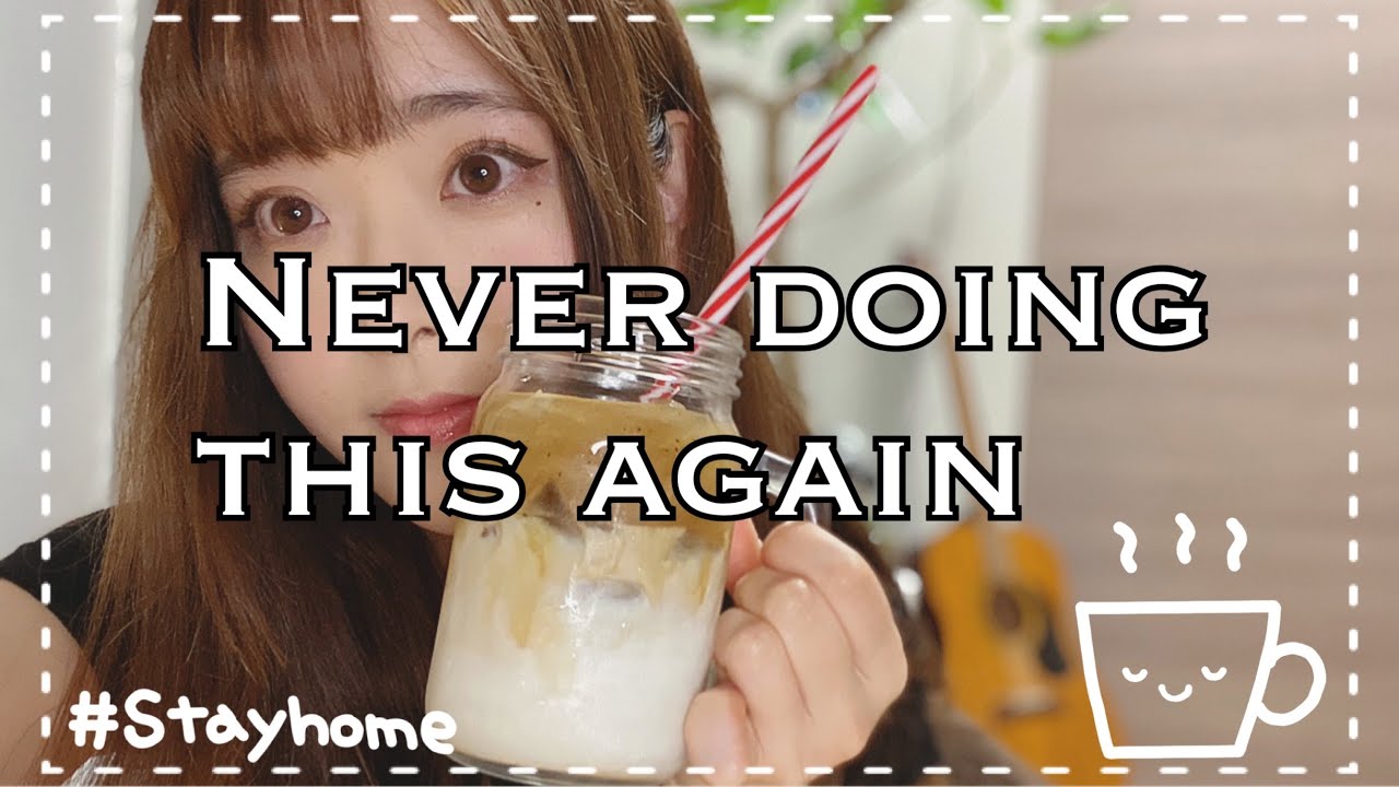 [おうちカフェ] I’m late to the trend but I’m fashionably late (日本語字幕)