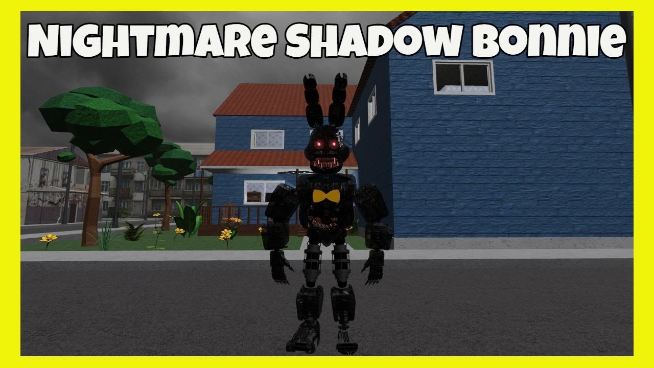 How to get NIGHTMARE SHADOW BONNIE Badge in FNAF 4 MULTIVERSE RP Roblox [ 4 Locations ]