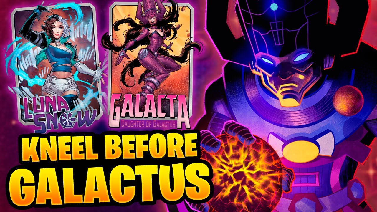 COMBO PAI e FILHA É ASSUTADOR | LUNA SNOW + GALACTA + GALACTUS = VITÓRIA |Marvel Snap