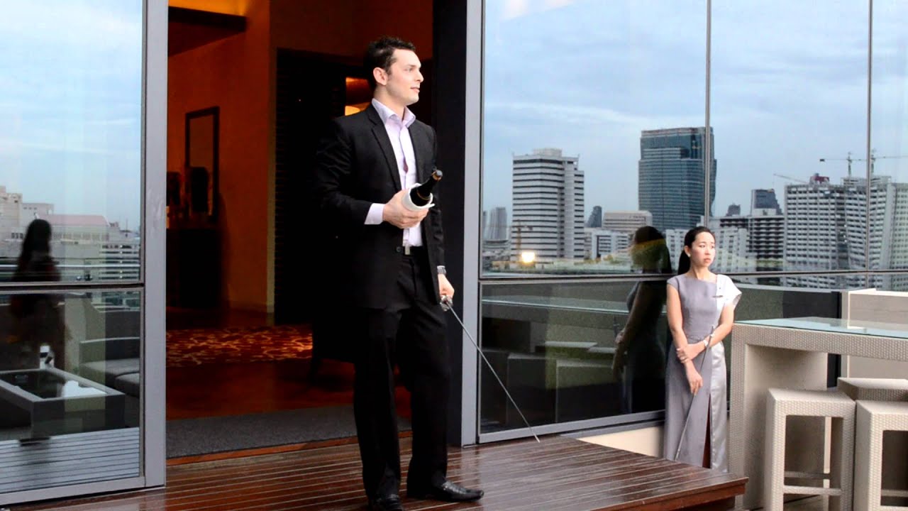 St Regis Bangkok- champagne sabering ritual.MOV