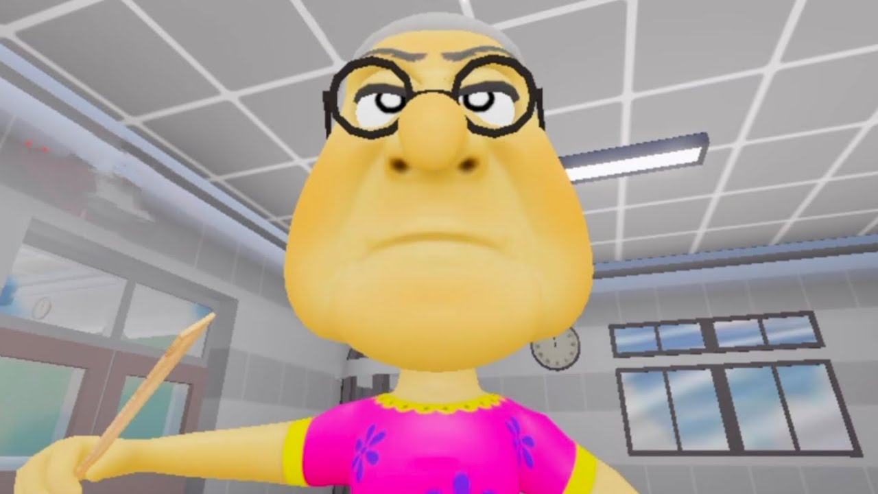 TEAM GRANNY TEACHER SCHOOL ESCAPE TEAMWORK OBBY ALL JUMPSCARES WALKTROUGH