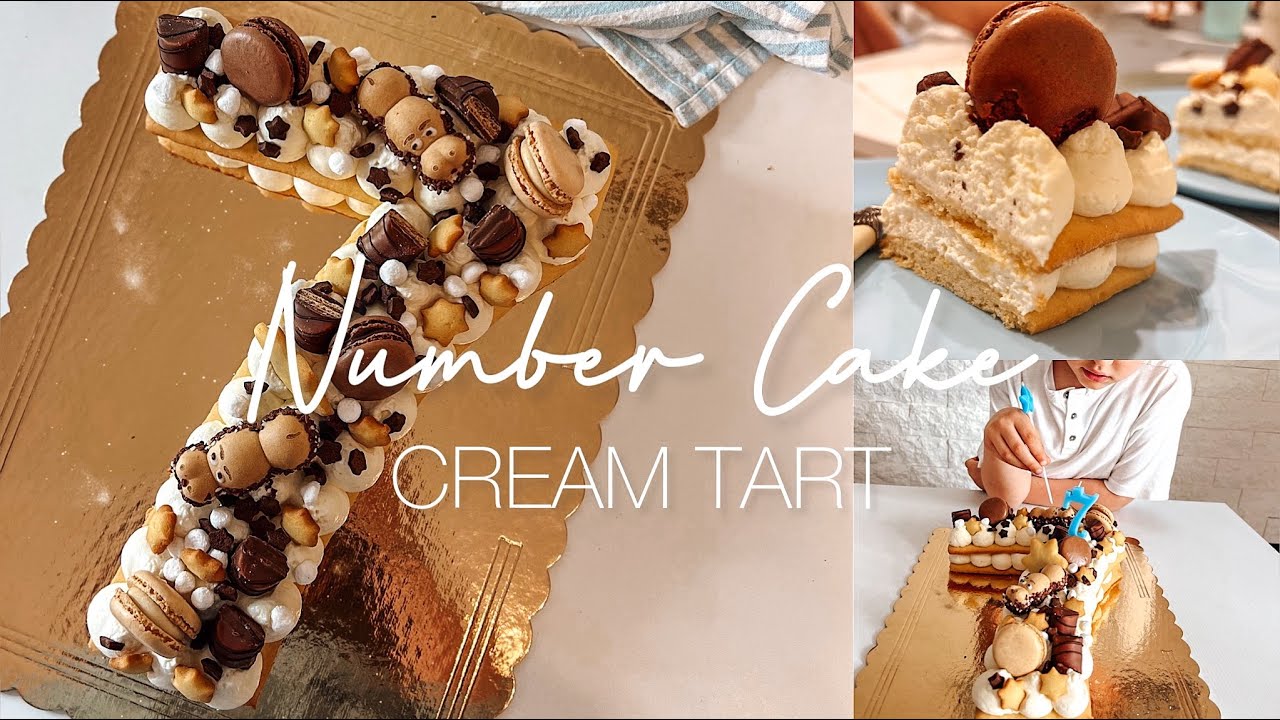 Cream Tart NUMBER CAKE (non si spacca al taglio) Ricetta PER TUTTE LE FORME!
