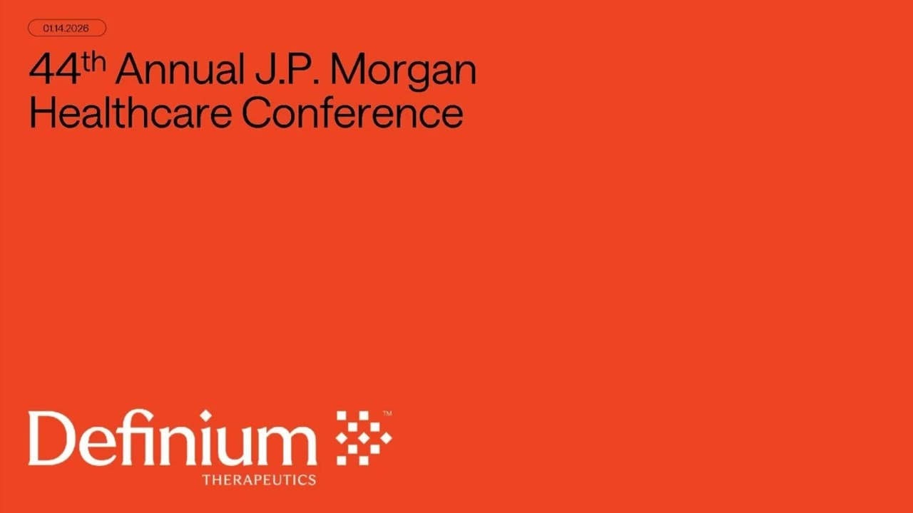 Definium Therapeutics at the 44th Annual JP Morgan Healthcare Conference