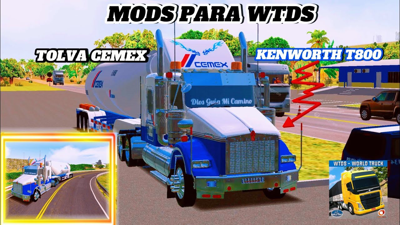 Mods: Para World Truck Driving Simulator | Kenworth T800 & Tolva Semex 