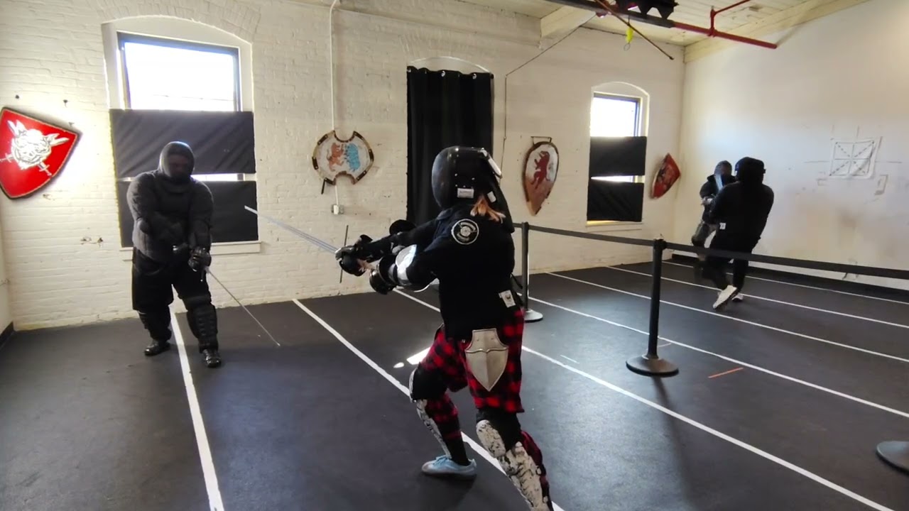 Jim vs Mandi longsword sparring (2/8/26)