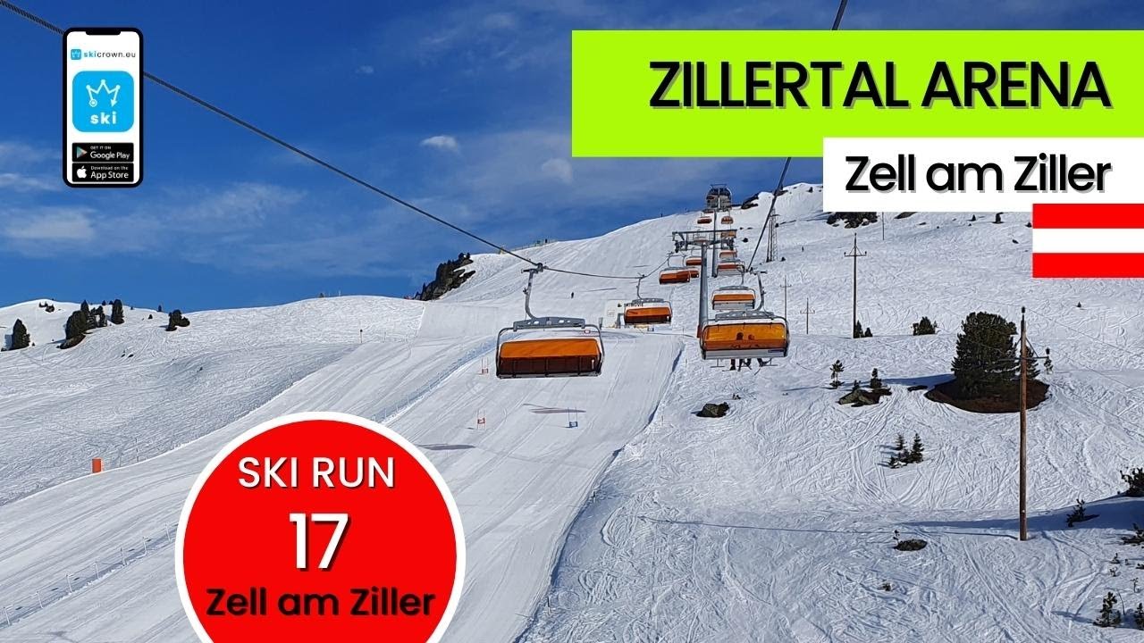 Zillertal Arena Tirol Austria / ski run 17 - Zell am Ziller, short video 55