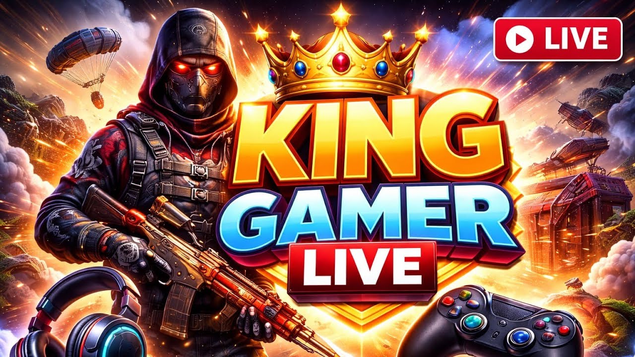 KING_GAMER is live! free fire rank push custom and enjoyment live