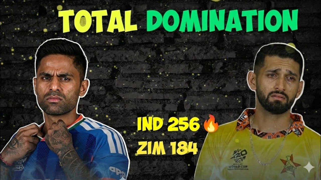 India HUMILIATE Zimbabwe by 72 Runs! 🔥 IND 256/4 vs ZIM 184/6 | Match Review
