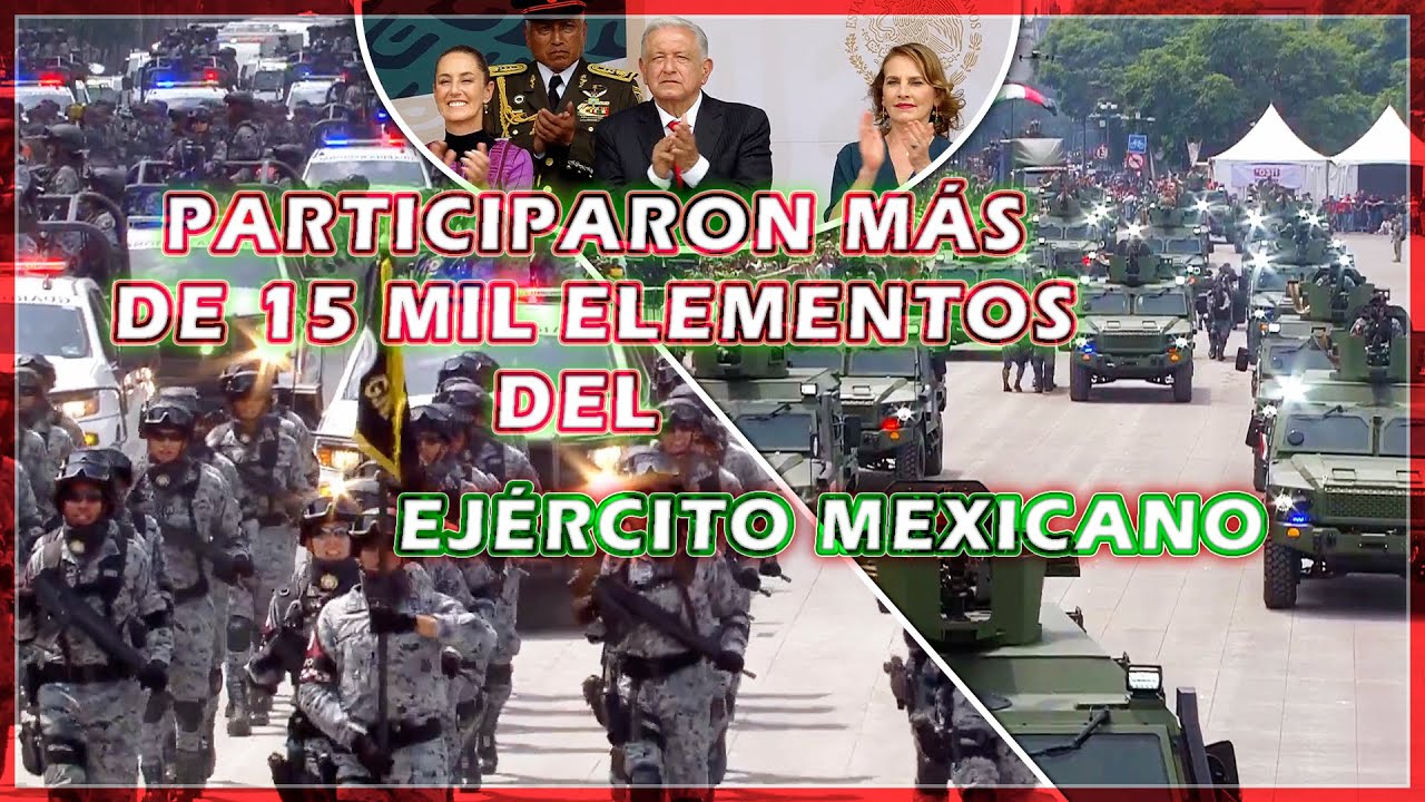 Así fue el último desfile militar del sexenio con vehículos  pesados y aeronaves, independencia 2024