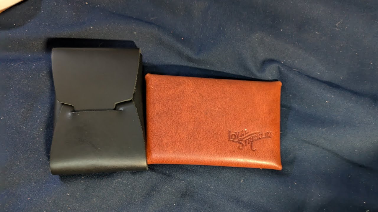 Loyal Strickling Johnny Slim & Envelope origami leather card wallets EDC ASMR Review