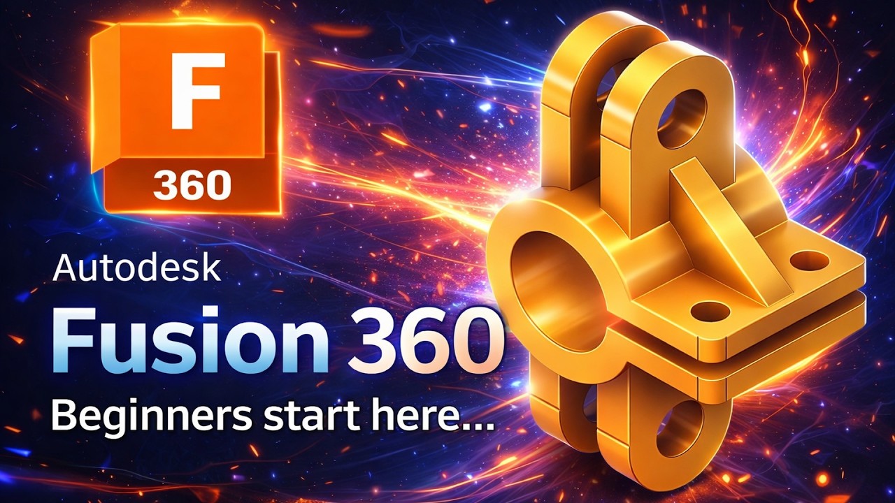 Autodesk Fusion 360 Tutorial for Beginners | Learn 3D Design Step by Step