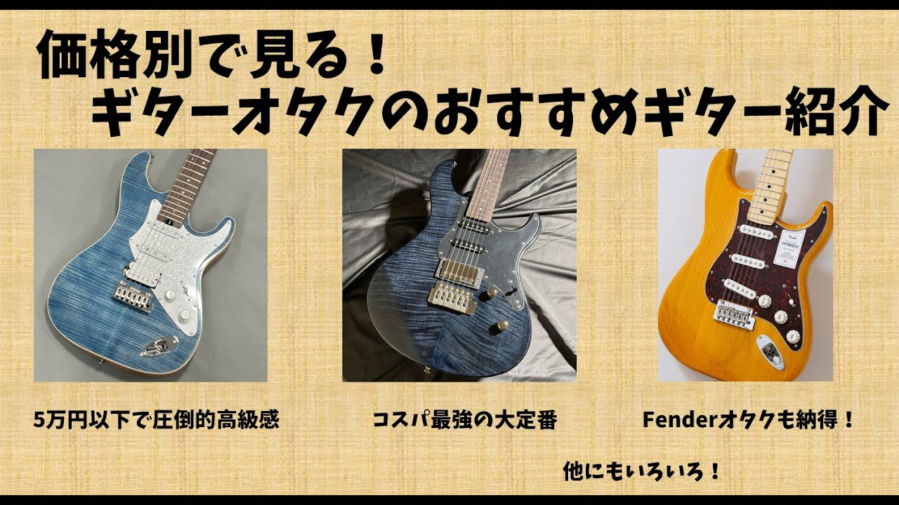【総勢10本】価格帯ごとで見るギターオタクのおすすめギター紹介【初心者向け】 # ギター初心者#＃スニポン