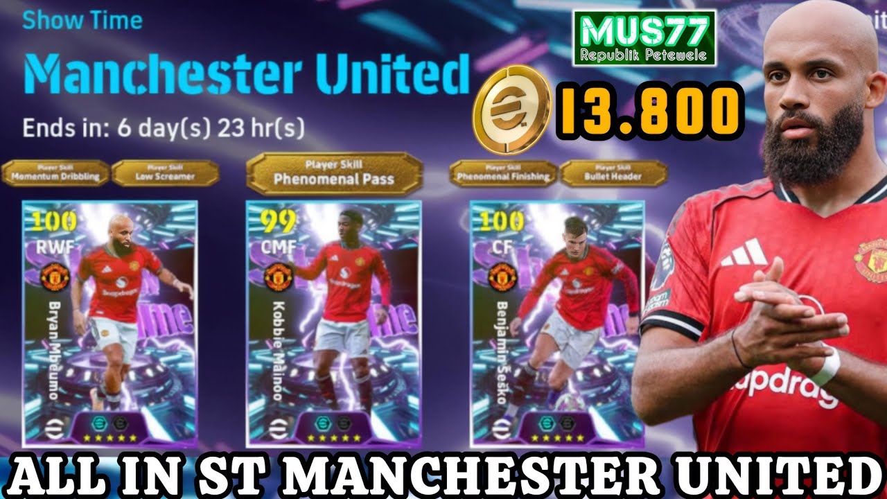 ALL IN SHOWTIME MANCHESTER UNITED 🔥 TARGET MBEUMO DAN SESKO - COIN SIAP DI ENTEKNO‼️eFootball 2026