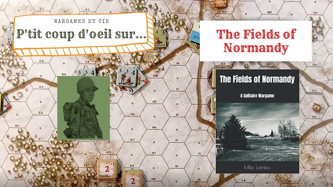 P'tit coup d'oeil sur The Fields of Normandy: A Solitaire Wargame