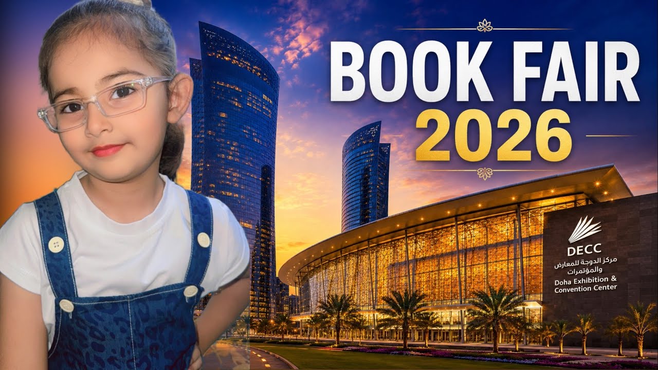 BOOK FAIR 2026 at DECC Qatar 😍📚 #familyvlog #visitqatar #abeesha #trending #viral #decc 