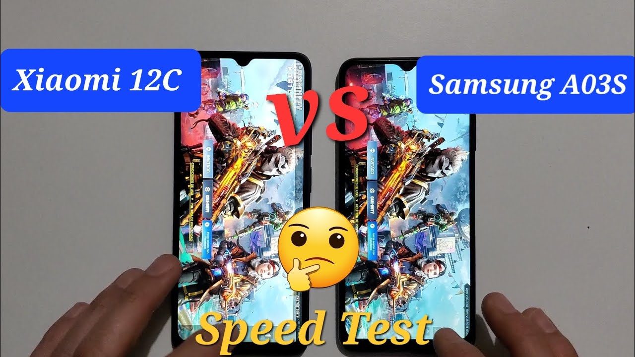 Xiaomi 12C vs Samsung A03S - Speed Test