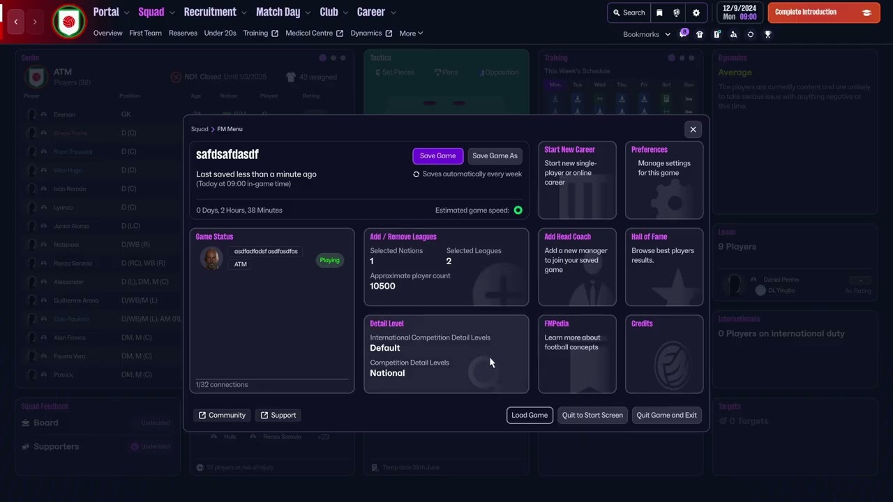 Football Manager 26: как изменить уровень детализации международных соревнований