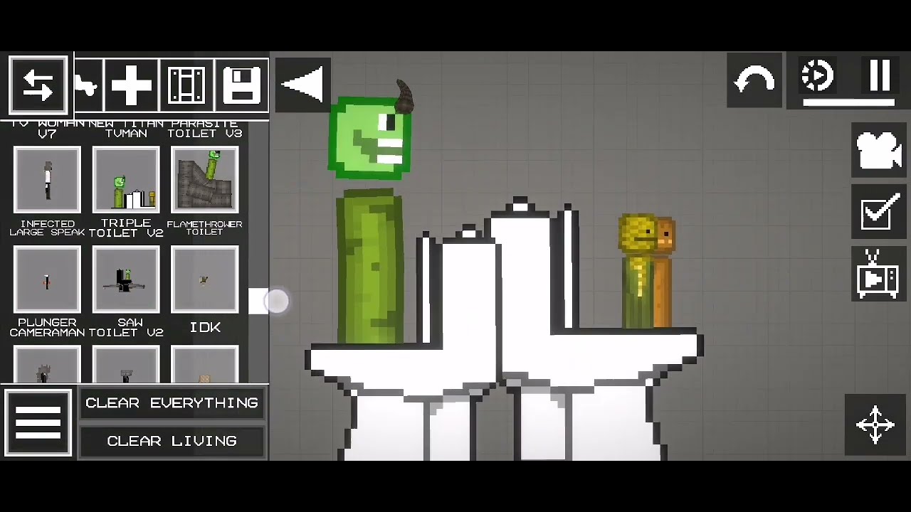 My skibidi toilet saves in melon playground