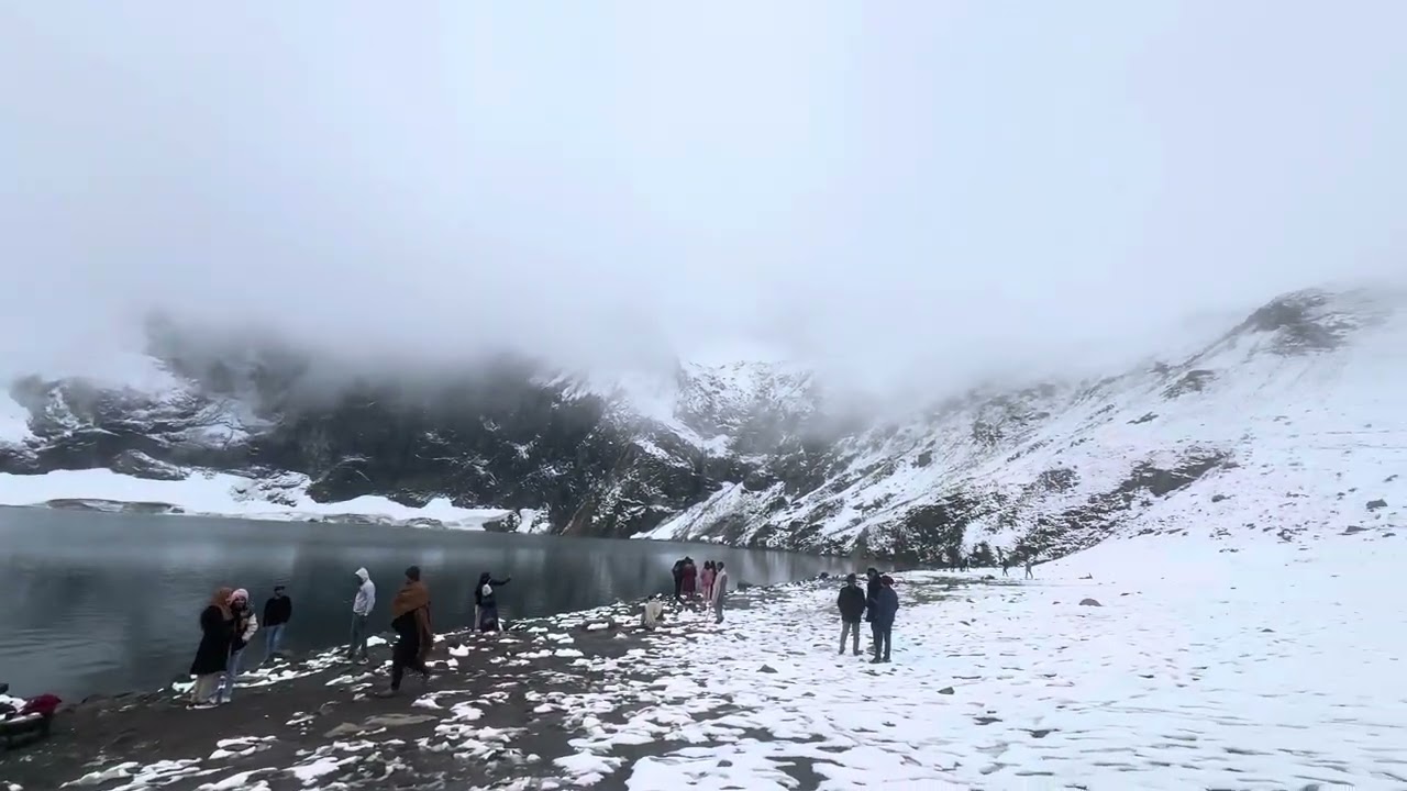 Rati gali lake, Kashmir  #ratigali #kashmir #firstsnowfall