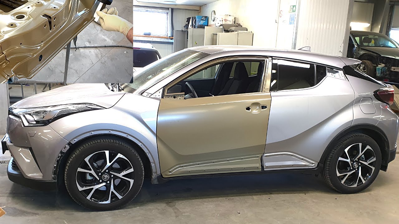 Car painting | Professional paint job | Toyota C-HR | Blending extreme color | Cromax Pro Water base