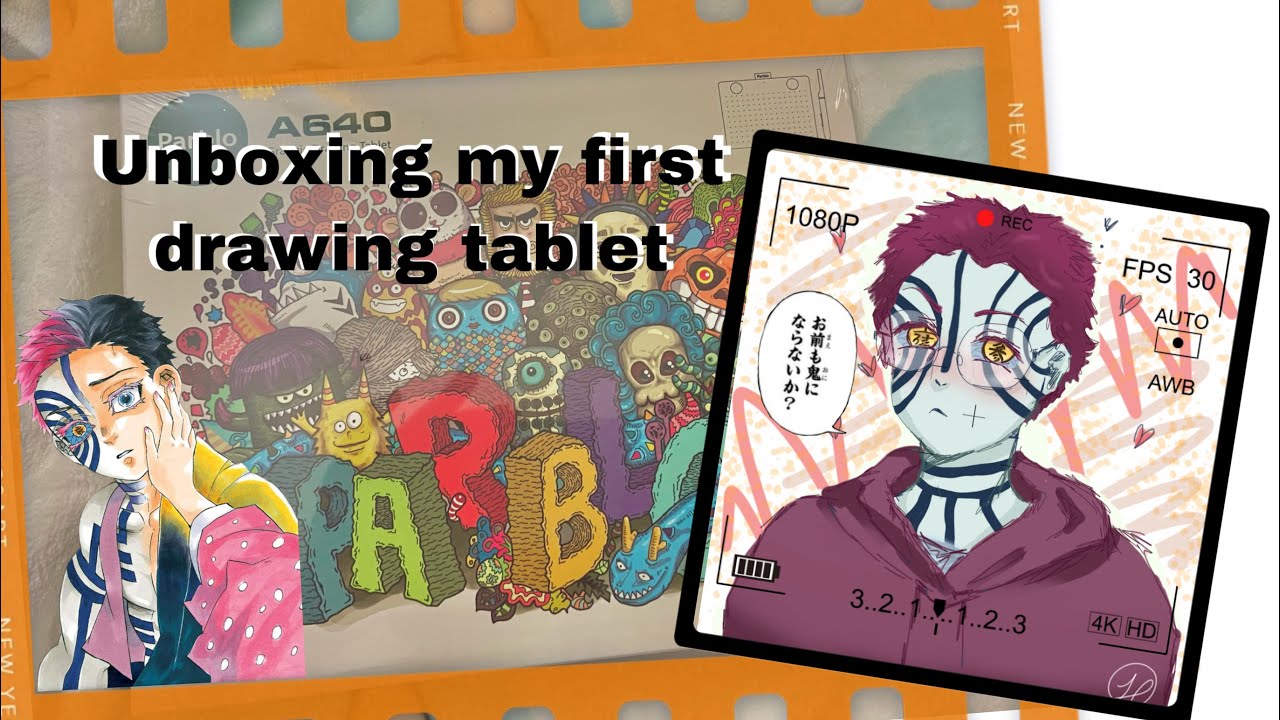 unboxing my first ever drawing tablet/Parblo A640