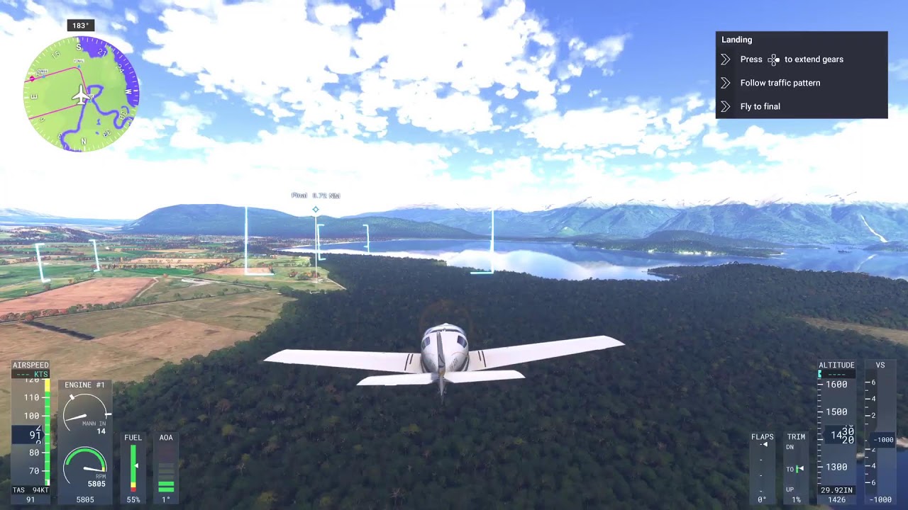 Morning flight sim