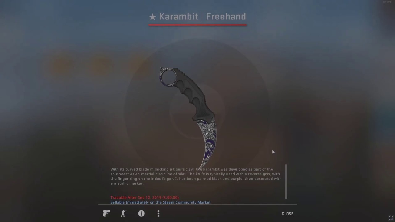 $500 KARAMBIT FREEHAND KNIFE UNBOXING IN CSGO