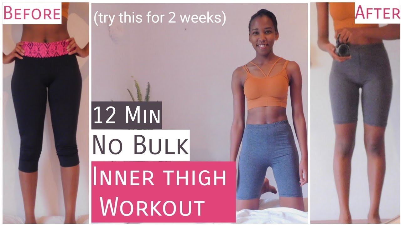 12 Min Inner Thigh Workout for Slim legs *no bulk