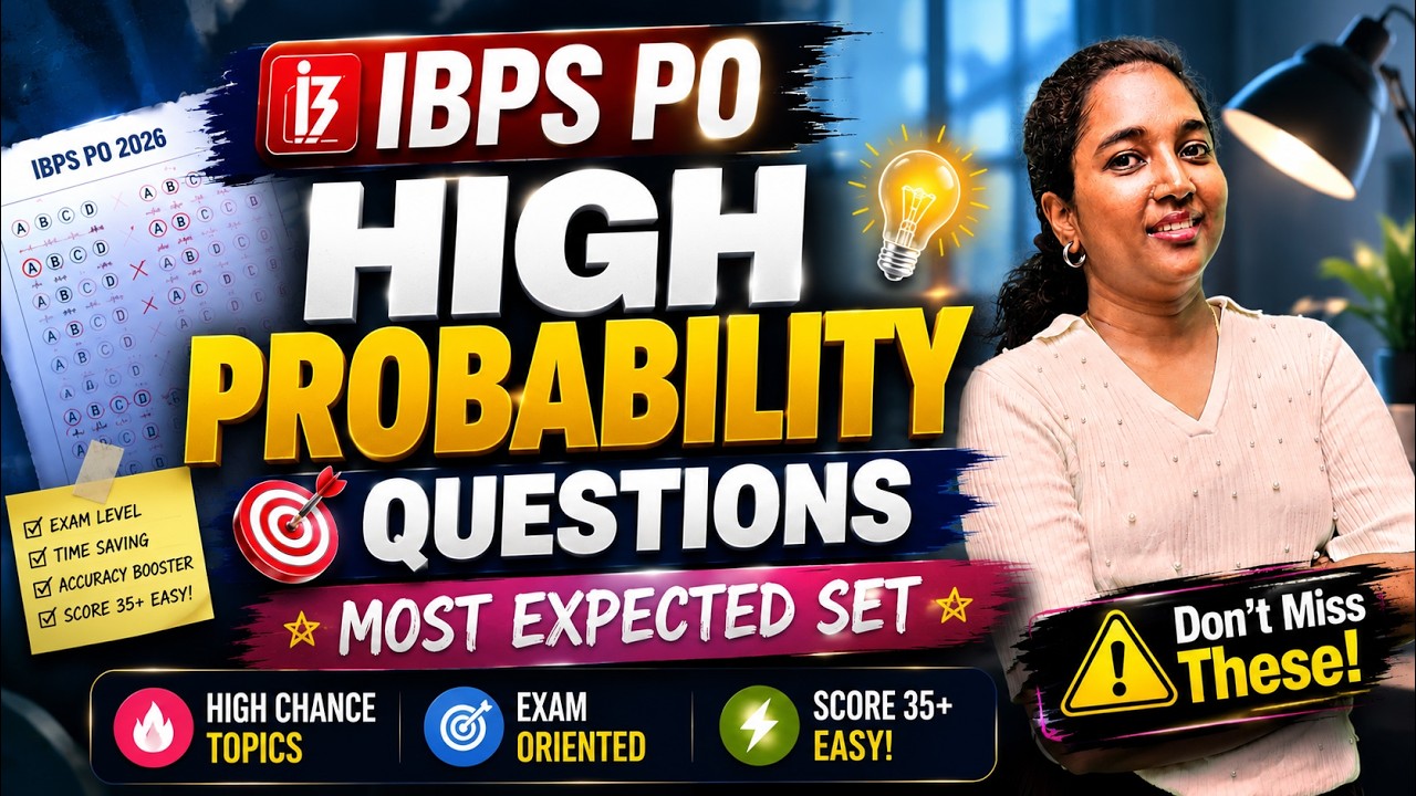 IBPS PO | EXPECTED EXACT EXAM LEVEL QUESTIONS | TARGET 30/30