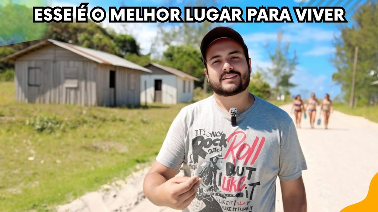 Como é a VIDA EM UMA PRAIA (quase) ISOLADA, com poucos moradores no LITORAL DO BRASIL