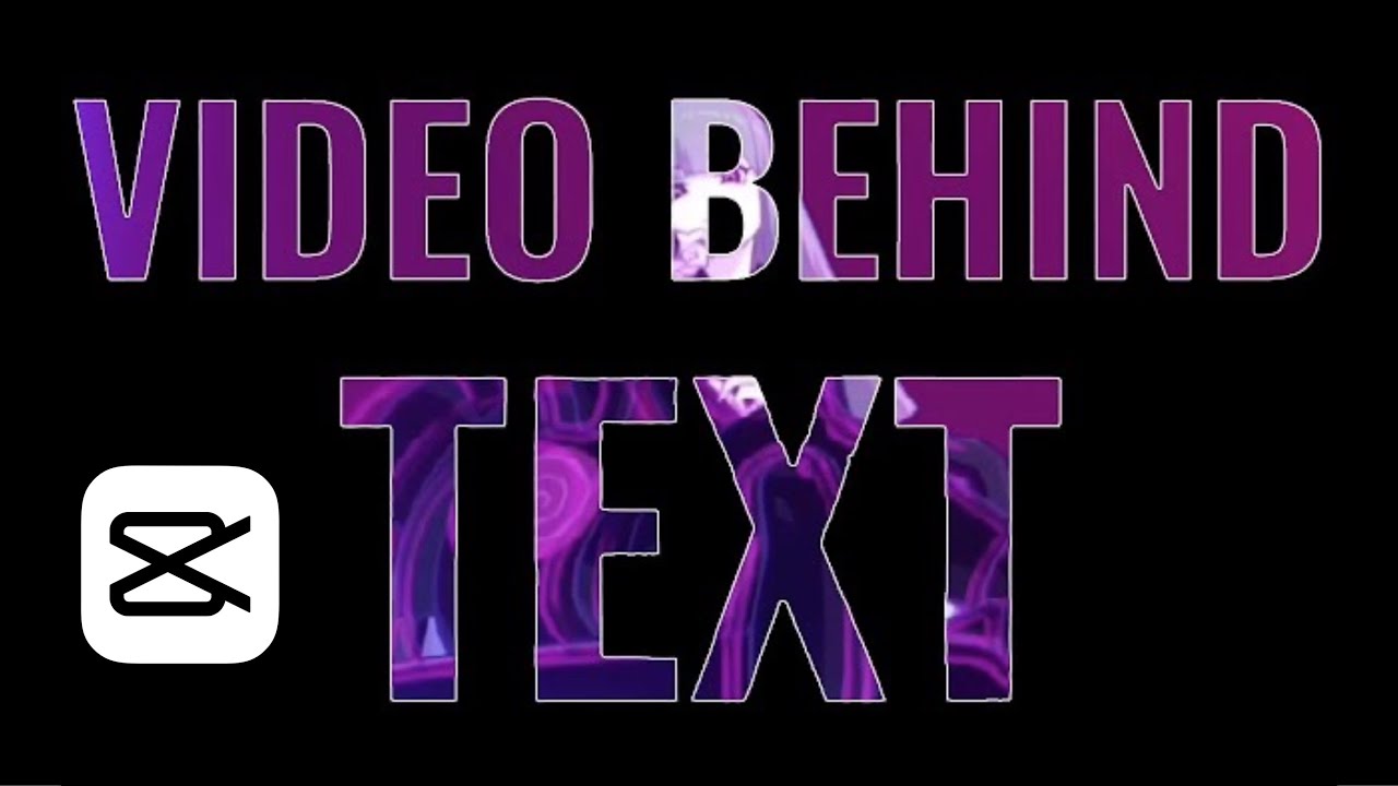 Совет по редактированию видео: как создать эффект видео за текстом в CapCut