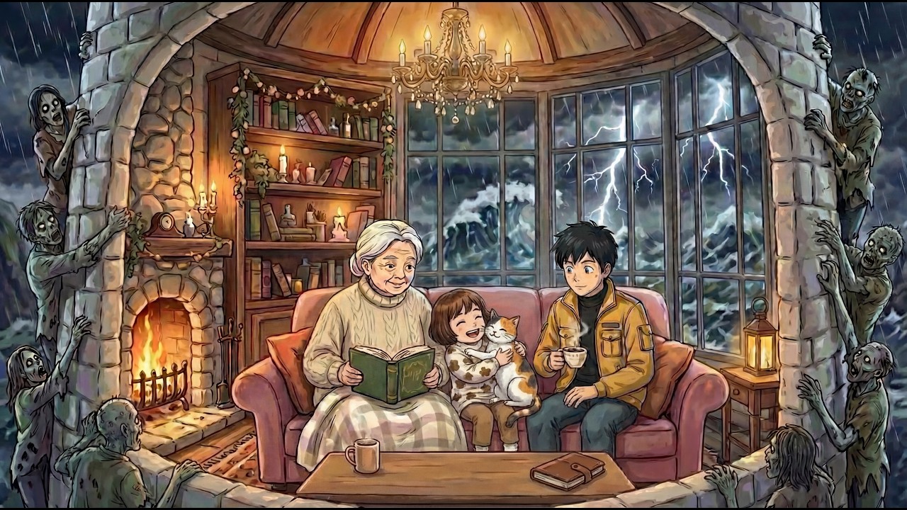 Surviving in a Warm Lighthouse During a Zombie Apocalypse | Ghibli Cozy Time