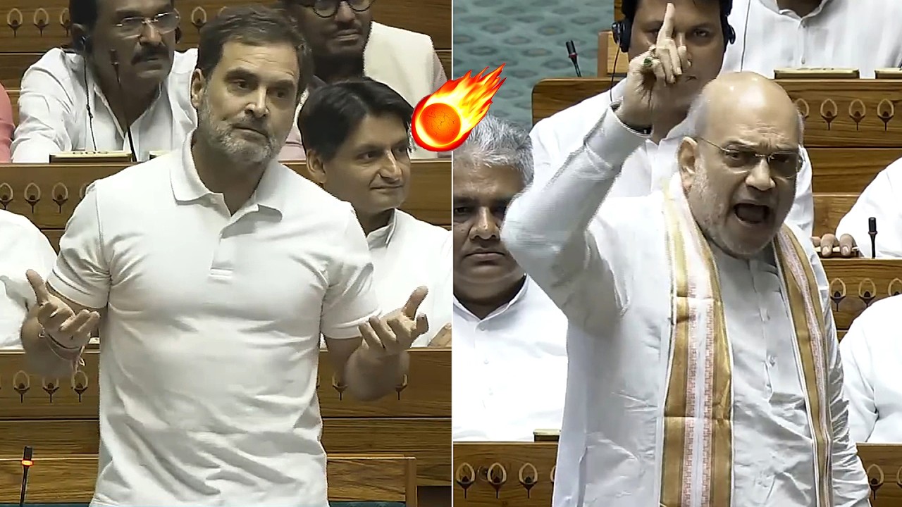 Massive Debate Between Amit Shah vs Rahul Gandhi In Lok Sabha | PM Narendra Modi | BJP vs Congress