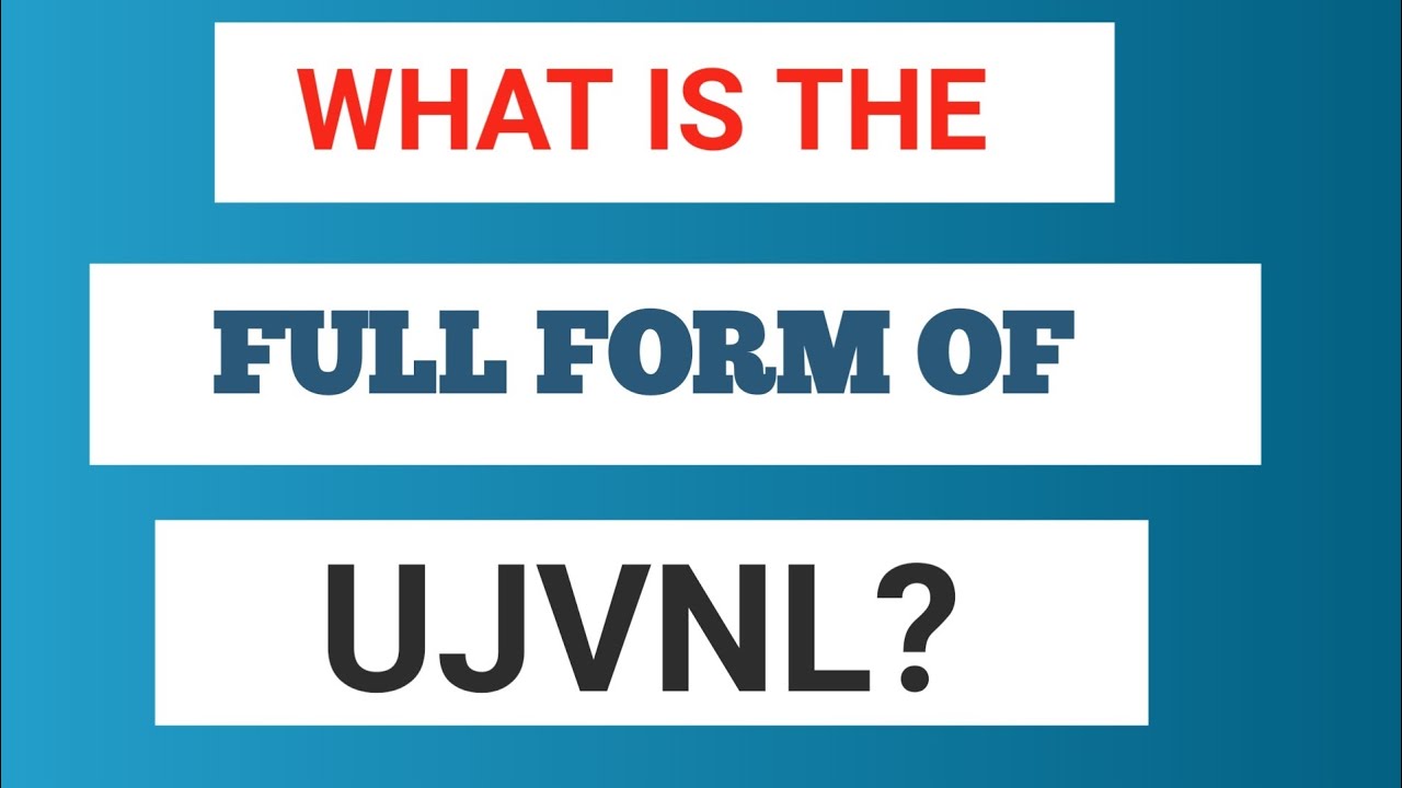 UJVNL FULL FORM (PART-1560) //FULL FORM OF UJVNL //WHAT IS THE FULL FORM OF UJVNL?